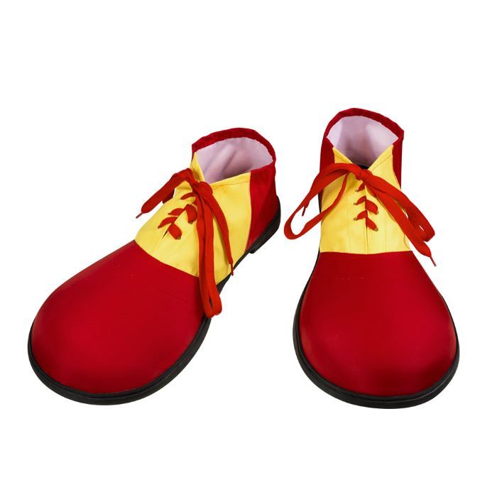 Clown shoes red and yellow with laces – one size