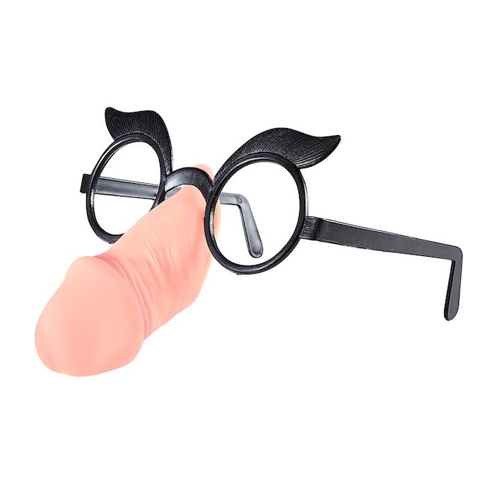 Penis nose glasses