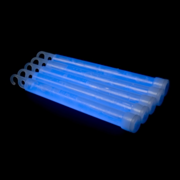 Jumbo glow sticks blue 10x 1.2x25 cm