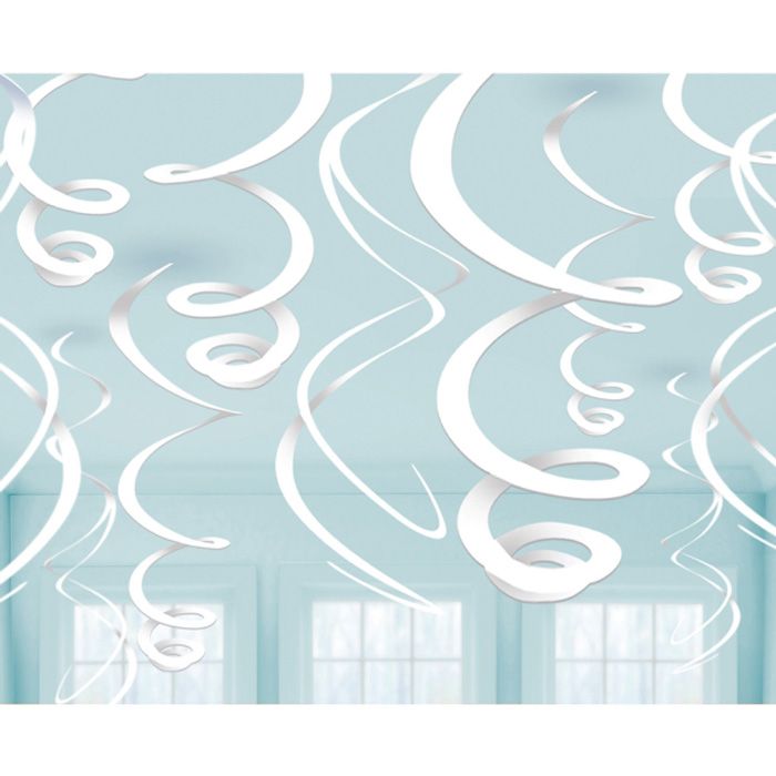 White Swirls 12x - 55 cm