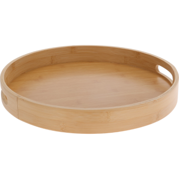 Round Bamboo Serving Tray 40x5 cm