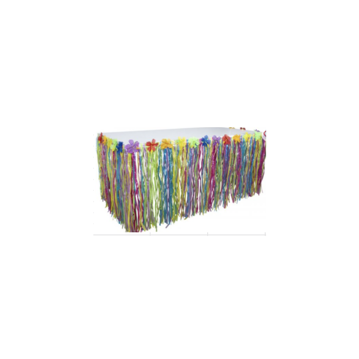 Hawaii Table Skirt Rainbow