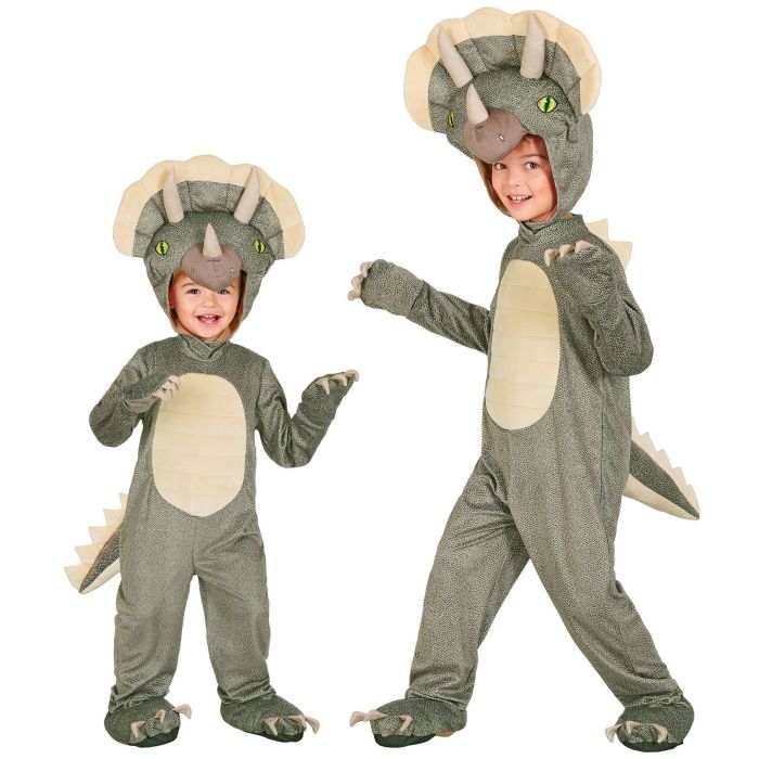 Grey Triceratops Costume for Kids