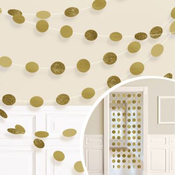 Gold Glitter Curtain - 213 cm