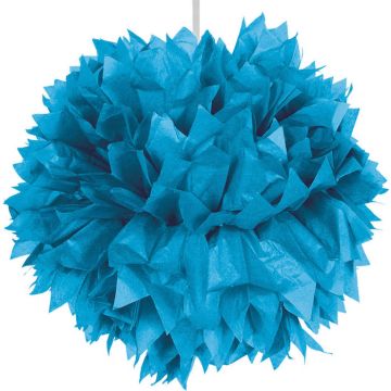 Blue pompom - 30 cm