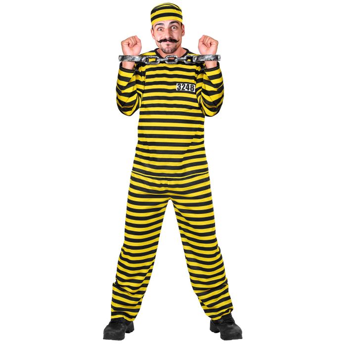 Yellow Prisoner Costume for Men