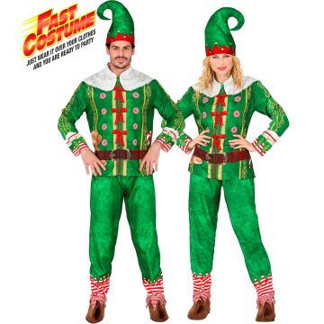 Adult Santa Costume in Green