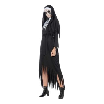 Demonic nun costume for women