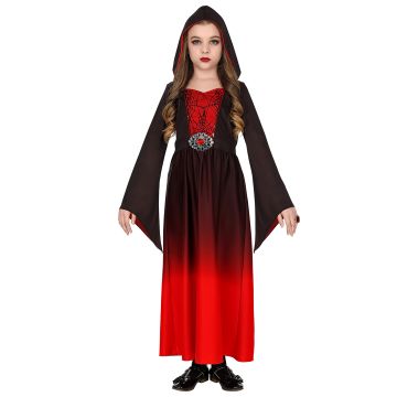Gothic Lady Costume in Red for Girls