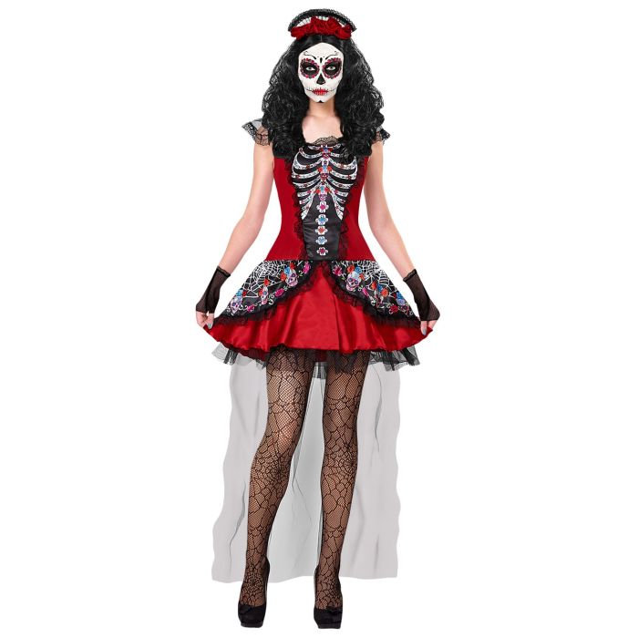 Ladies' Sugar Skull Dress with Train