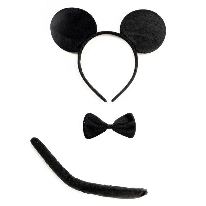 Black mouse set of 3 parts - onesize