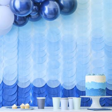 Blue Backdrop in Tissue Paper - 2 x 2 meters