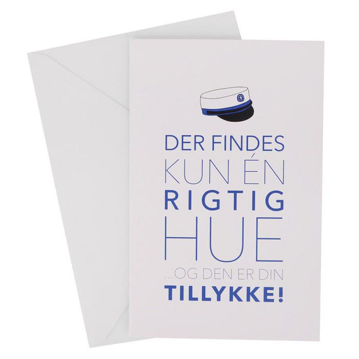 Blue Graduation Card With Envelope