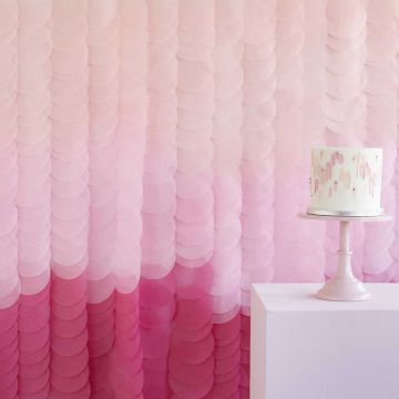Pink Backdrop in Tissue Paper - 2 x 2 meters