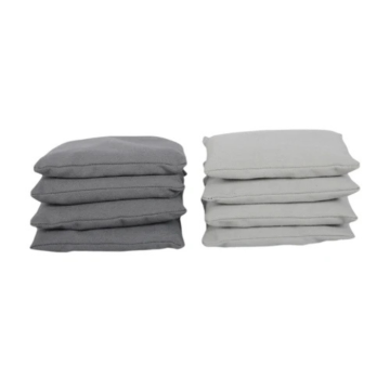 Cornhole bean bags light and dark grey 8 pcs