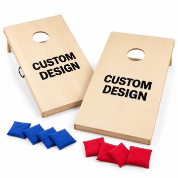 Custom design Cornhole set 120x60 - Includes 8 throwing bags