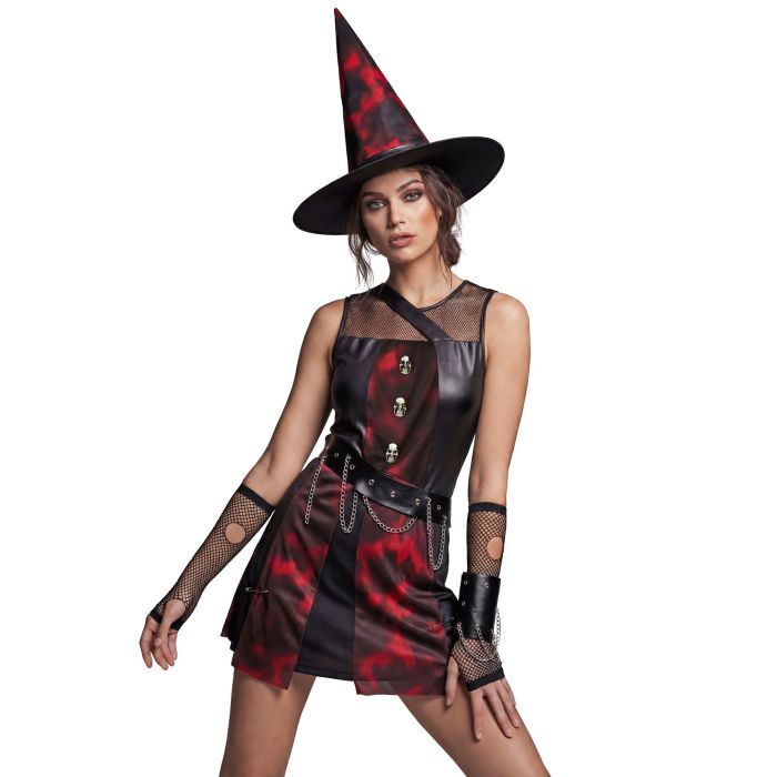 Punk Witch Costume for Ladies - 3 Pieces