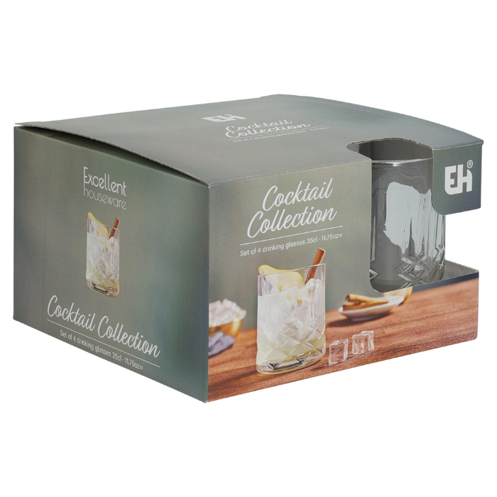 Cocktail glasses 350 ml x4