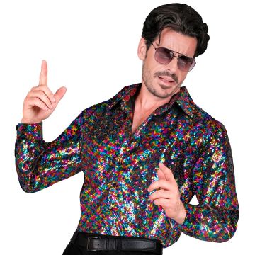 Sequin Shirt for Men in Multicolour