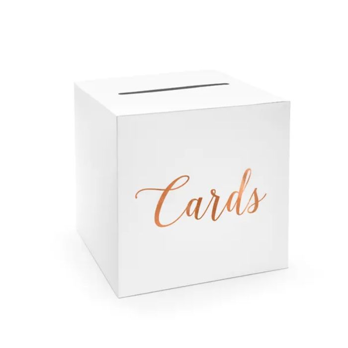 Card box rose gold 24x24x24 cm 