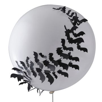 Large Bat Balloon White - 32 cm
