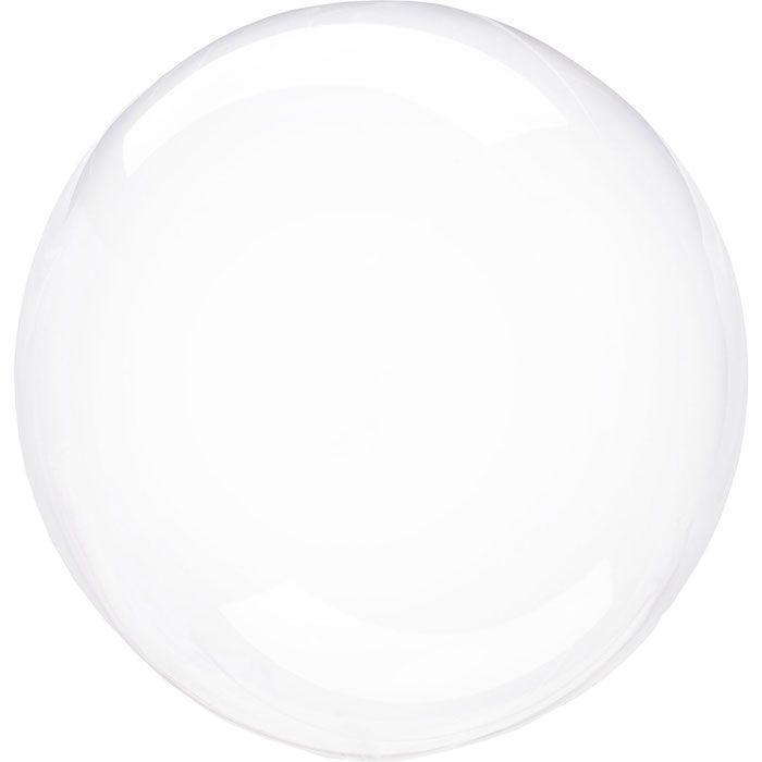 Transparent Crystal Clear Foil Balloon - Ø45-55 cm