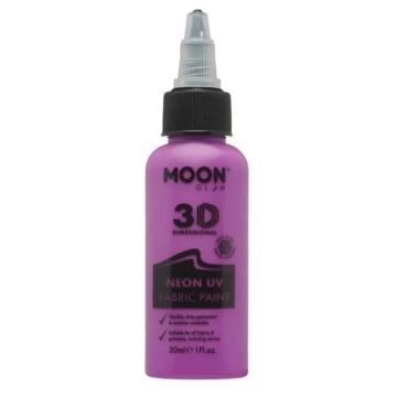Neon UV Fabric Paint Purple 30 ml Moon Creations