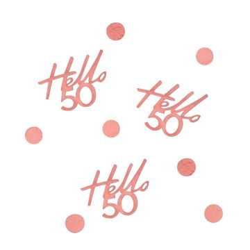Hello 50 rose gold confetti - 13g
