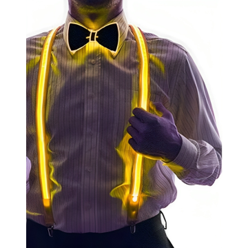 Yellow LED suspenders neon