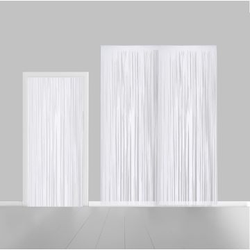 White Glitter Curtain - 100 x 240 cm