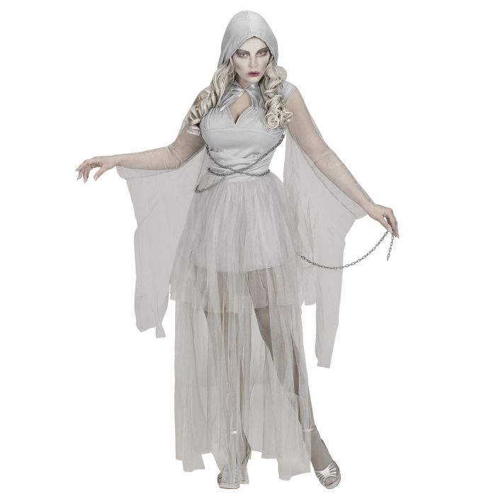 Grey Chain Link Ghost Dress for Ladies