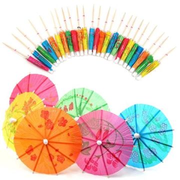 Drink umbrella 12x cocktail umbrella 
