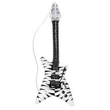 Inflatable zebra rock guitar - 95 cm