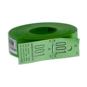 Wardrobe Numbers Green from 001-500