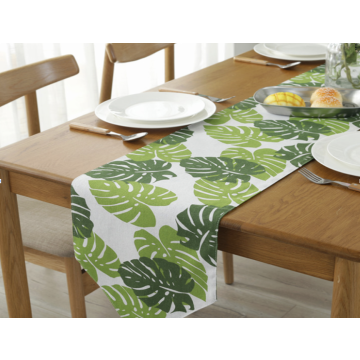 Monstera Leaf Table Runner - 30x183 cm