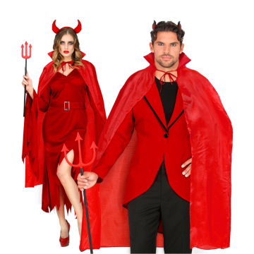 Red devil cape unisex 115 cm