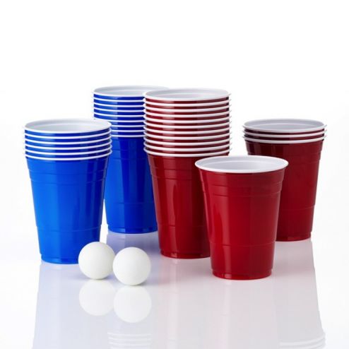 GB02137 Includes 12 Cups and 4 x Balls Christmas Festive Ping Pong Drinking Game by CGB Giftware in Gift and Travel Box 