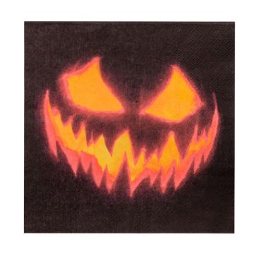 Spooky Halloween pumpkin napkins 20x - 33x33 cm