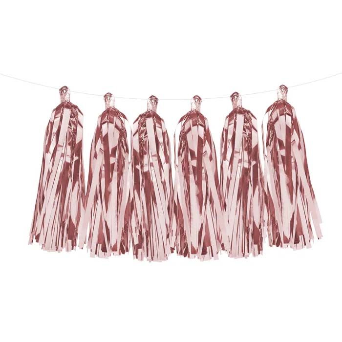 Garland with Rose Gold Tassels - 2 meters