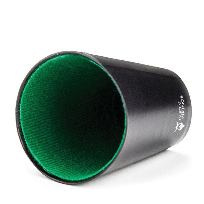 Dice Cup black and green PartyVikings 50x