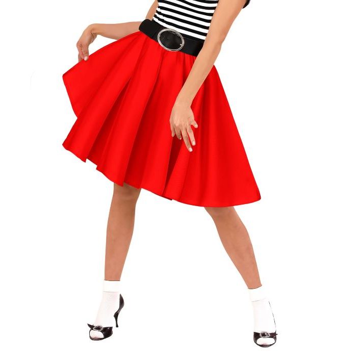 Red rock'n'roll skirt - Onesize