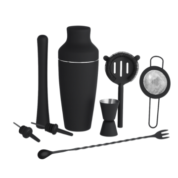 Matte black shaker set - 8 pieces