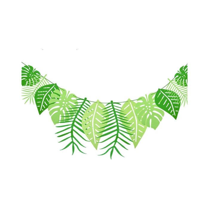 Monstera Garland Leaves