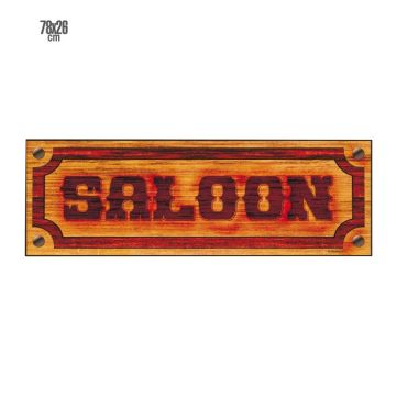 Western saloon paper sign - 78x26 cm