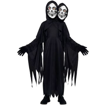 Two-headed skeleton costume for boys