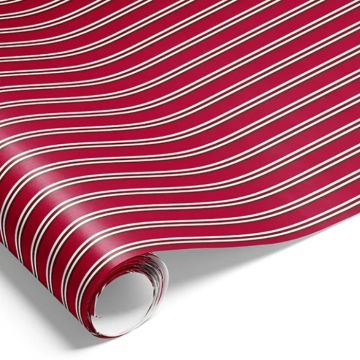 Gift wrap with red and white stripes gift packaging 500x70 cm The Old Pharmacy
