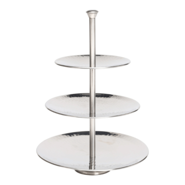 3-Tier Stainless Steel Cake Stand - 36.5 cm