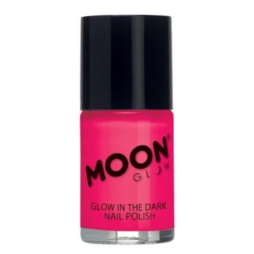 Glow in the Dark Nail Polish Pink 14 ml Moon Creations