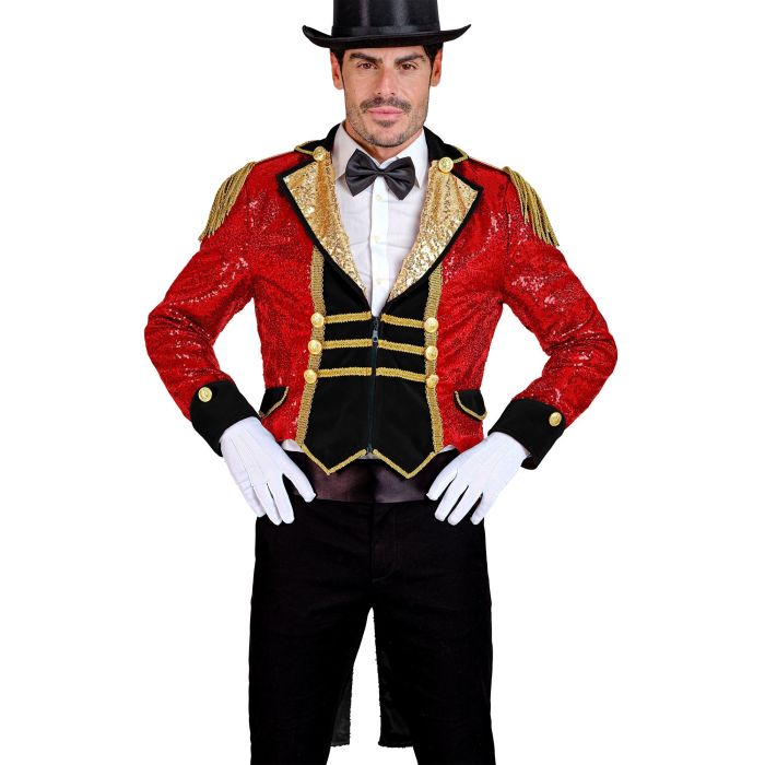 Red sequin jacket for men