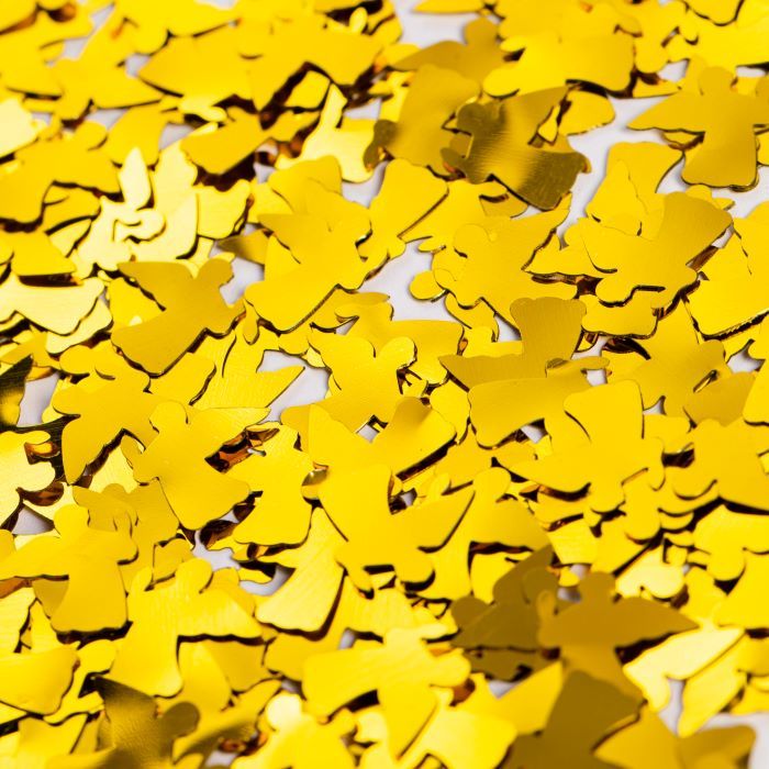 Gold coloured angel table confetti - 14 g